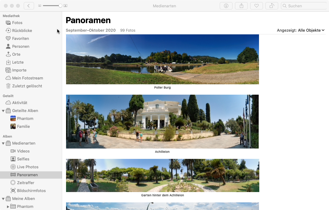 Apple Fotos Screenshot